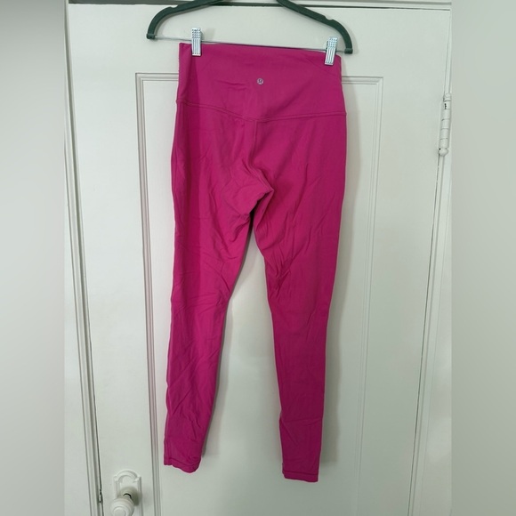 Lululemon High Rise Align Leggings Pale Raspberry Hot Pink in size 8 - Picture 6 of 8